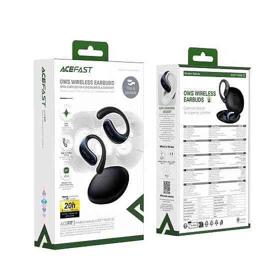 Беспроводные наушники ACEFAST FA005 ACEFIT SE wireless earbuds Black Киев