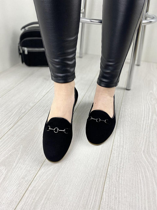 LEADER STYLE Туфлі жіночі LEADER STYLE 2967 чорні (весна-осінь, замша натуральна) (3382) Коломия - фото 5