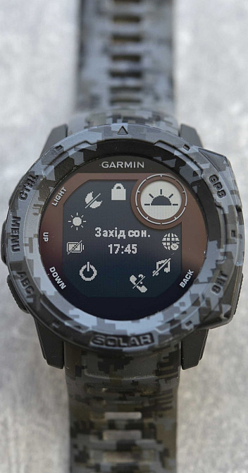 Смарт-Часи Garmin Instinct Solar camo pixel GPS Київ - фото 4