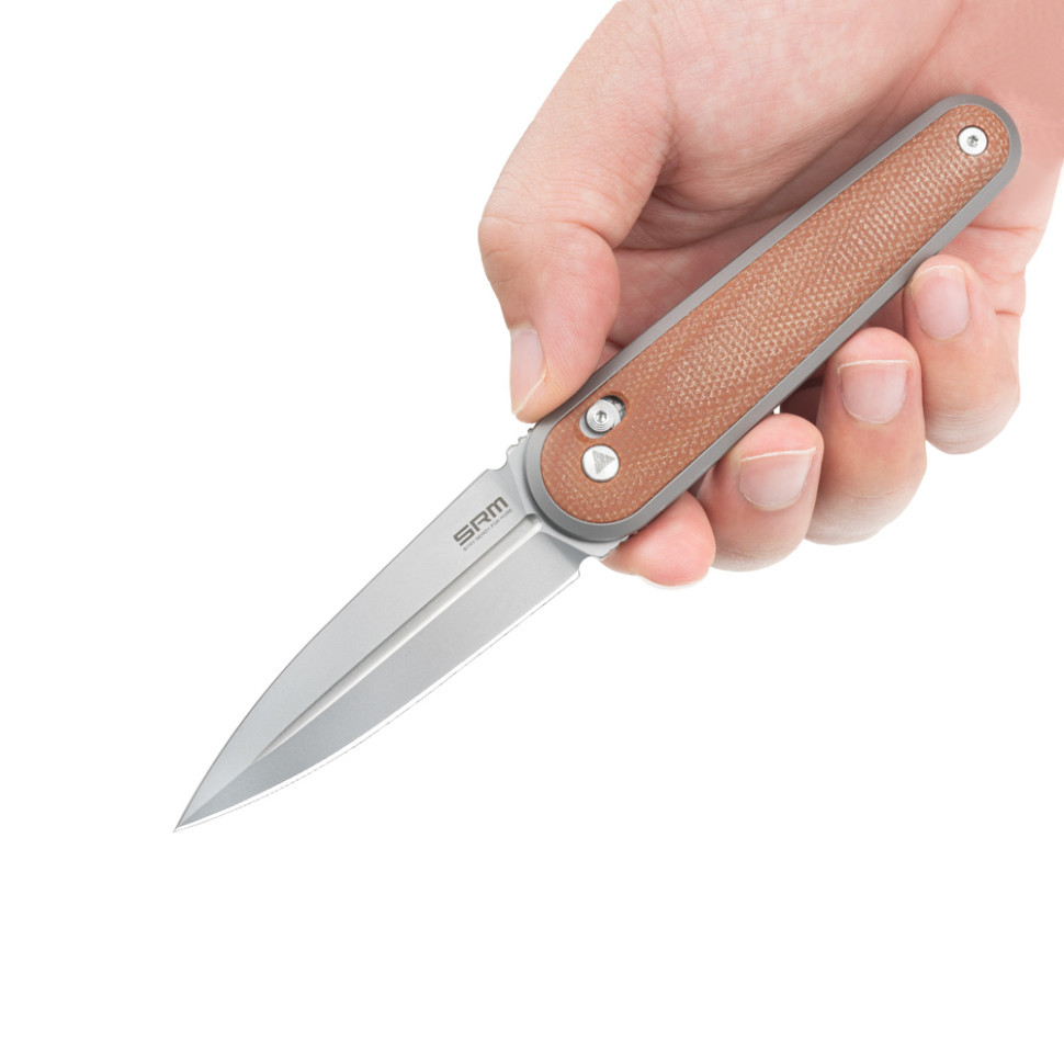 Ніж складаний SRM Twin 251MB-MN, коричневий Киев - изображение 9