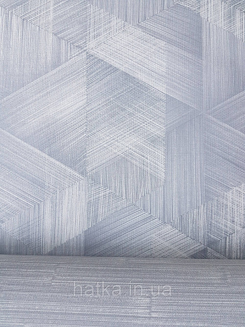 Шпалери метрові вінілові на флізеліні Sintra Vila геометрія фігури трикутники 3д темно-сірі 535653 Київ - фото 3