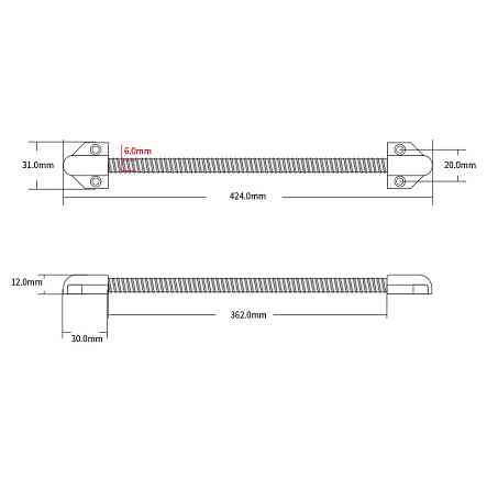 Гнучкий перехід (40см) металевий SEVEN FT-93m Київ