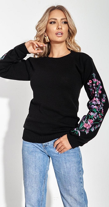 Светр з гарною вишивкою (46-48) Київ - фото 4