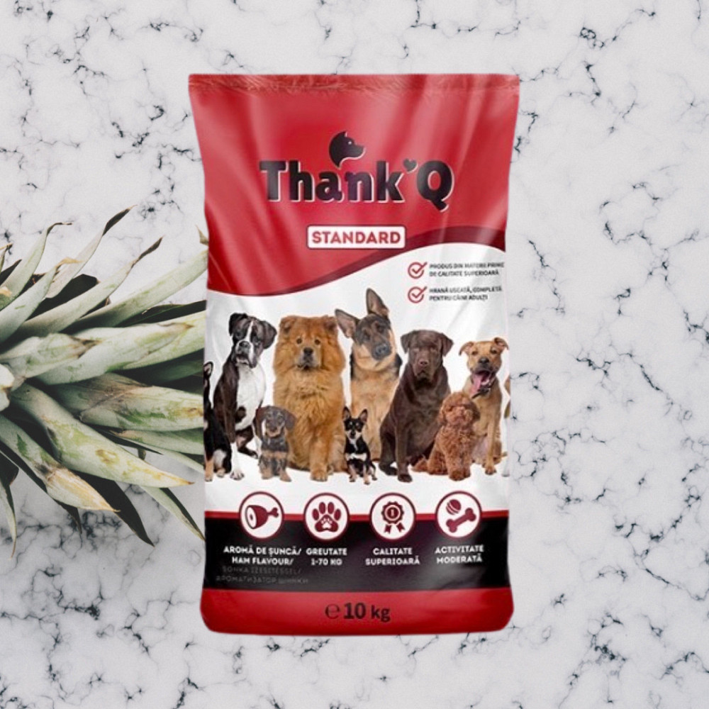 Корм сухий Thank'Q Standart з шинкою для дорослих собак усіх порід 10 кг Виноградів - фото 2