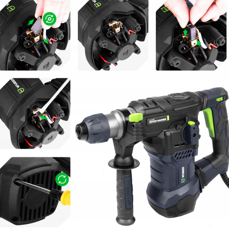 Дриль ударний 1500Вт Wuber (Польща) Київ - фото 7