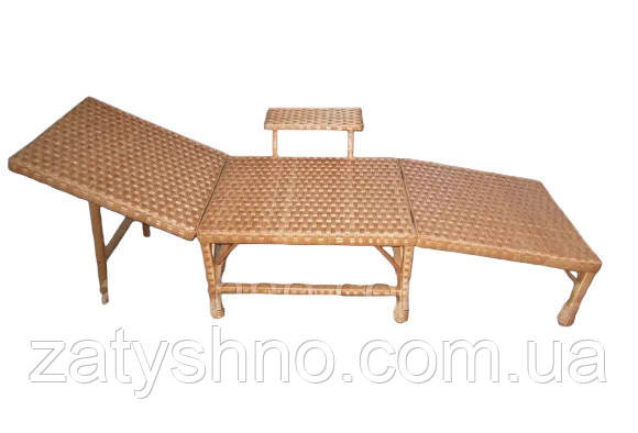 Шезлонг плетений із лози Київ - фото 1