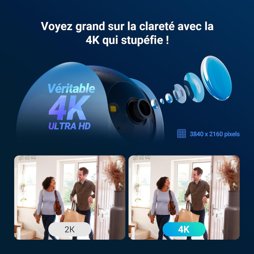 IP-камера EZVIZ C6N G1 4K Wi-Fi 2.4/5 ГГц, 360°, AI виявлення людей і тварин, кольорове нічне бачення, WDR, Alexa Київ - фото 4