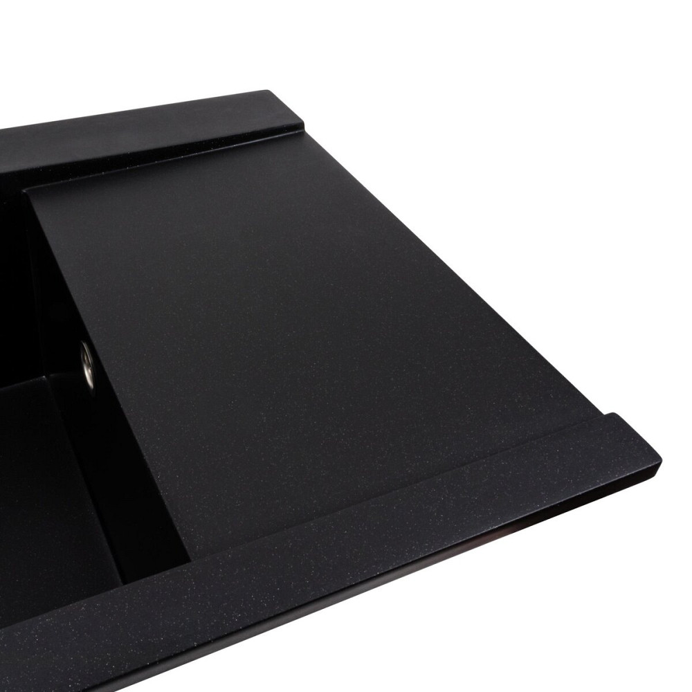 Гранітна мийка для кухні VALESO 9651 ATLAS матовий Чорний металік Коломыя - изображение 2