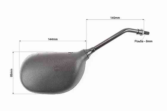 Дзеркала к-кт YAMAHA- чорні "краплі", м8 Киев