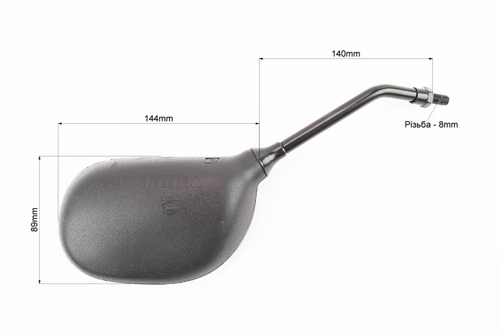 Дзеркала к-кт YAMAHA- чорні "краплі", м8 Киев - изображение 2