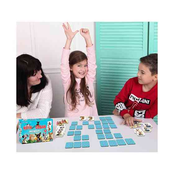 Настольная детская игра Мемори «Коты против собак» ME5032-24, 48 карточек Винница