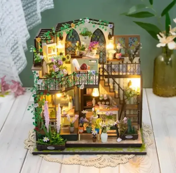 3D Румбокс DIY Darcy Flower House Дом в цветах + Пылезащитный купол M2322Z Киев