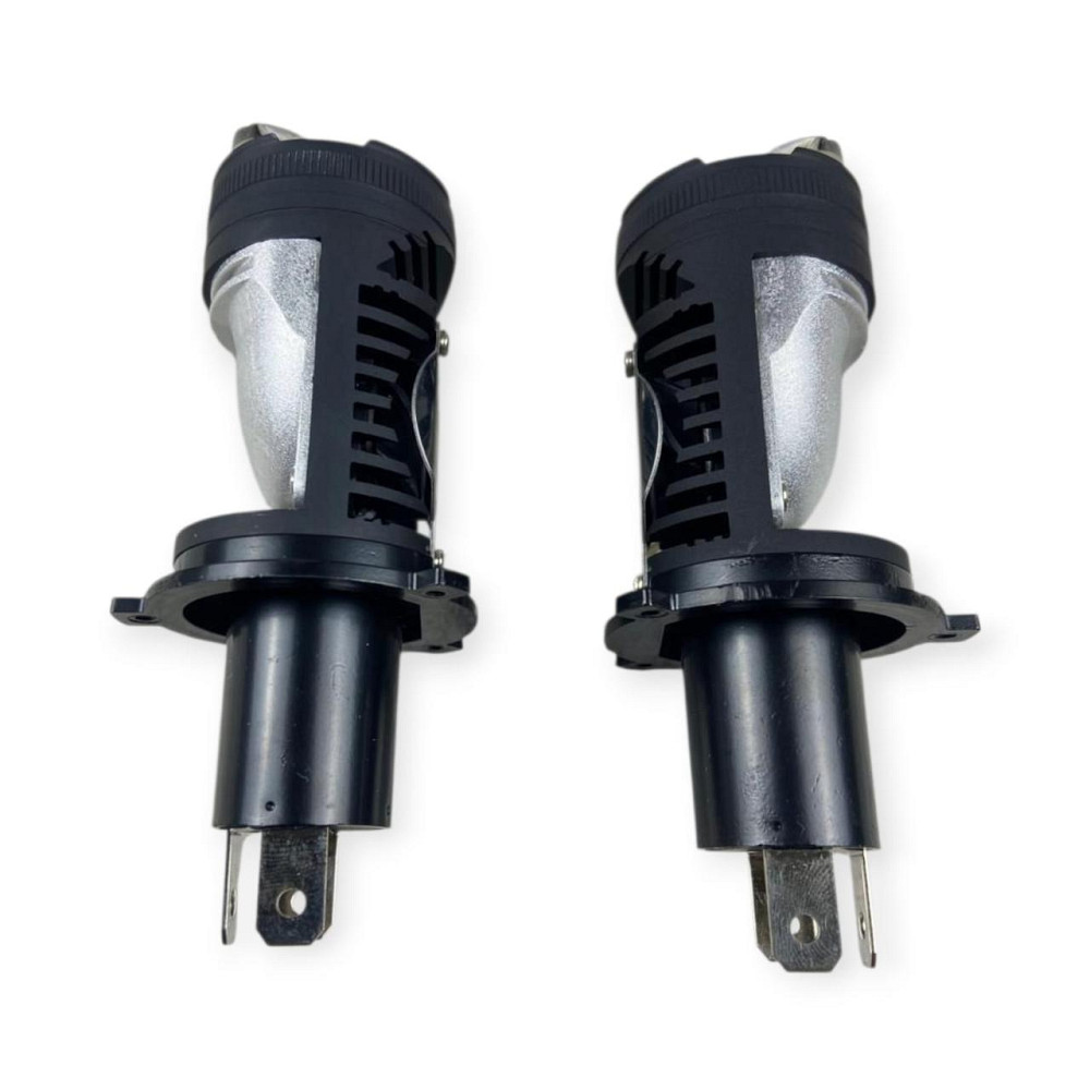 Автолампа з лінзою H4 12V-24V 60W EUROTUN NL-H 6000К 10000L CAN BUS радіатор LED Мукачево - фото 2