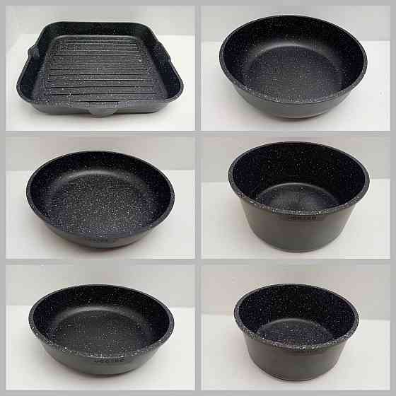 Набір каструль і сковорідок JEETEE 6 шт (без ручок та кришок) Луцк