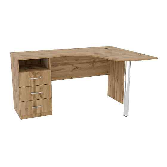 Стіл кутовий з шухлядами ОСК-4, Дуб Аппалачі, 1500/1100/760 Львів