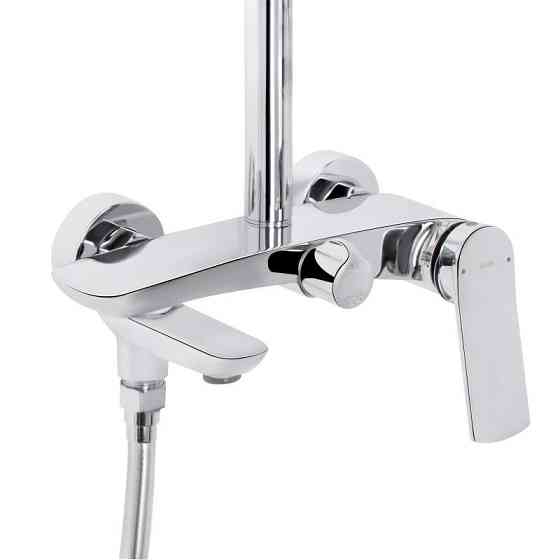 Душевая система из латуни Qtap Slavonice на три потребителя (с изливом) QTSLA111CRM45909 Chrome Харьков
