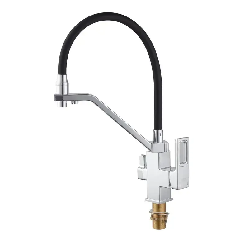 Змішувач для кухні Koer KB-72009-01 з виходом для питної води латунь/хром (KR5006) Чернівці - фото 7