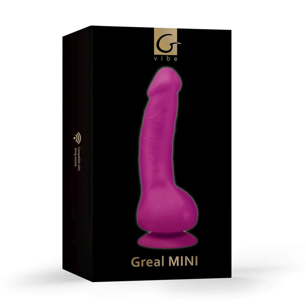 Вібратор реалістичний на присосці Greal Mini Gvibe, фіолетовий, 18 х 3 см Sex Aura Київ - фото 7