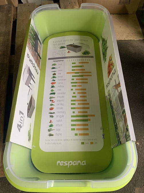 Горщик для рослин у вигляді міні-теплиці PROSPERPLAST RESPANA PLANTER комплект - лайм, 52 л Київ - фото 2