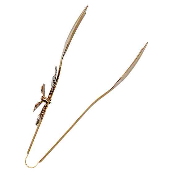 Кухонні металеві щипці для м'яса та риби Золотисті Київ