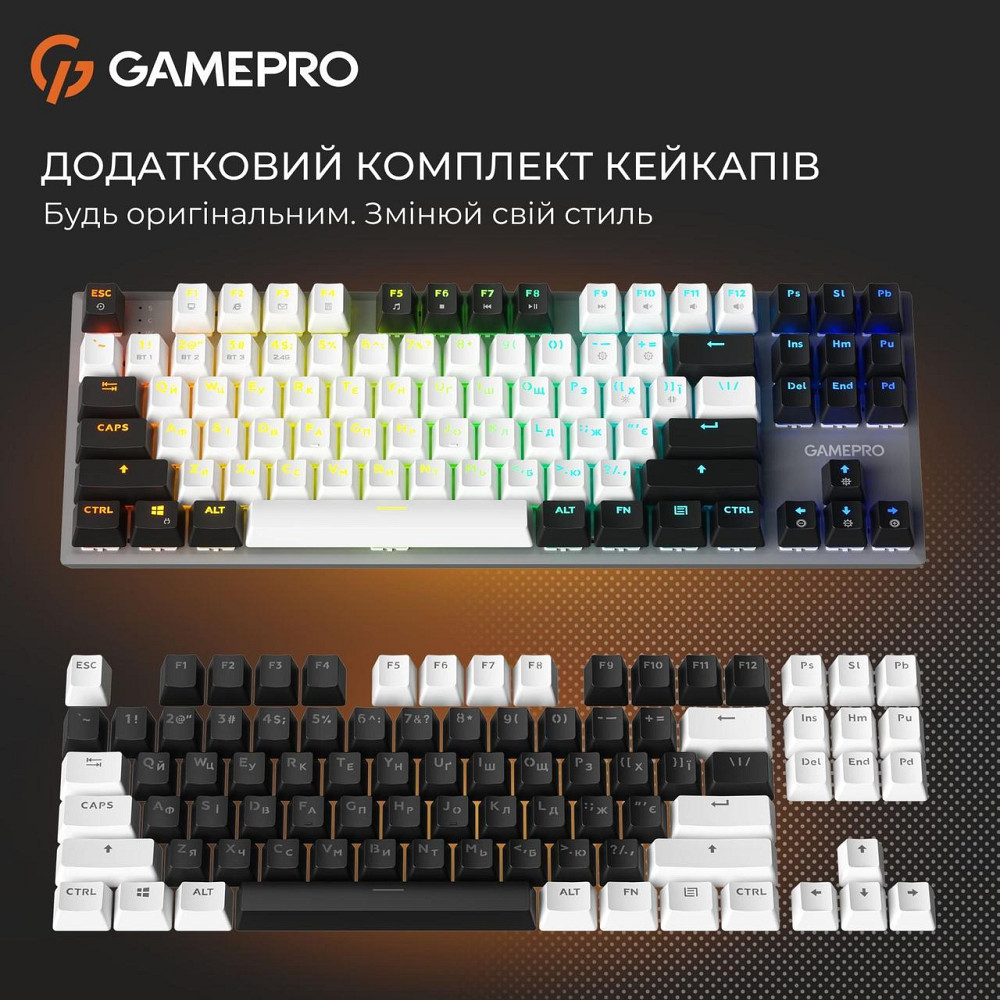 Клавіатура бездротова GamePro Genesis Joker Pro MK124G Pro Gray ( 10283 ) Харьков - изображение 19