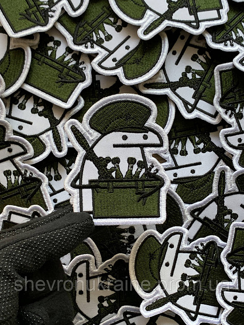 Шеврон флорк артиллерист (Форма контурная. На липучке) Размер 8x6.5см Киев - изображение 4