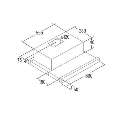 Вытяжка кухонная Cata TF-2003 DURALUM 600 Винница