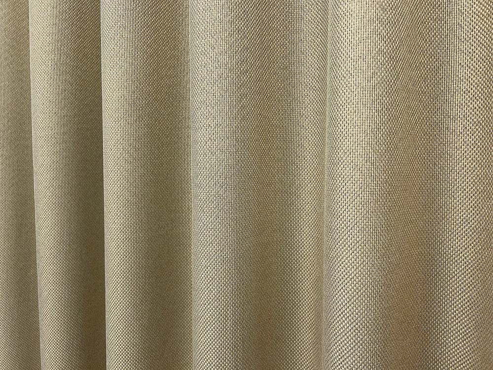 Комплект штор VR-Textil Лен Мешковина 200х270 2шт и Тюль 600х270 292ш-1579т Бежевый с молочным 71-160/7 Киев - изображение 7