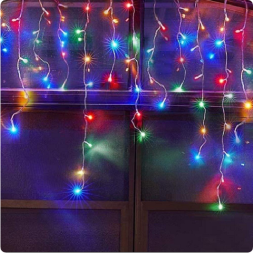 Світлодіодна гірлянда завіса (бахрома) 100 Led 3*0,6м теплий колір USB CW-GF-100L36UWW ColorWay Житомир