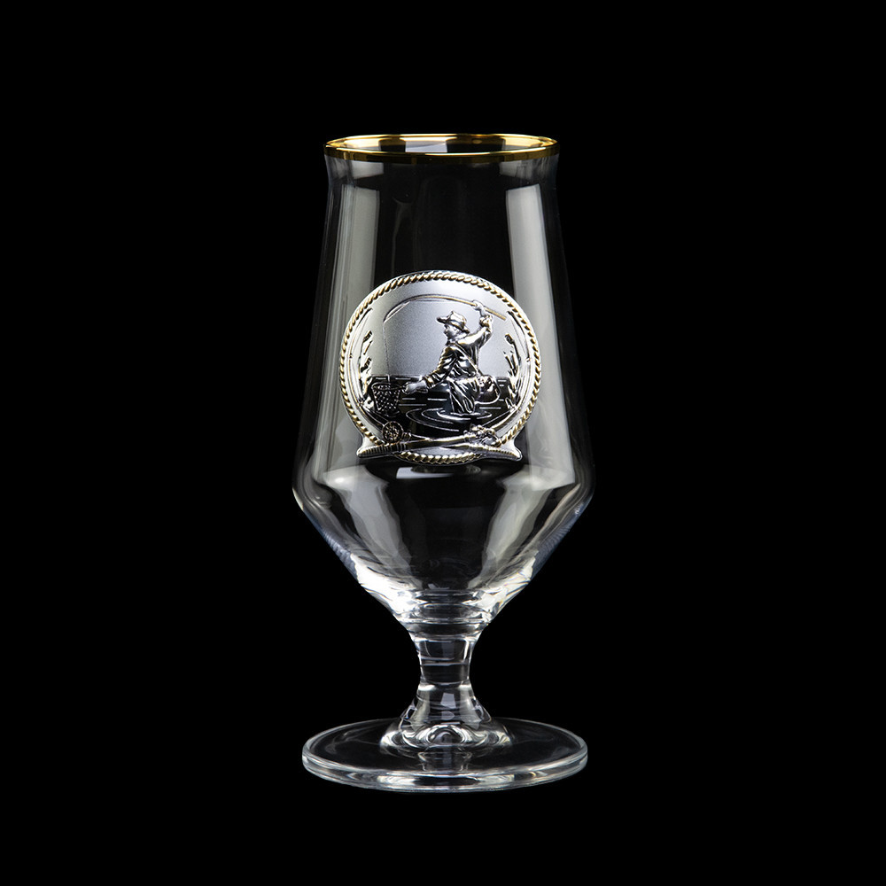 Набір для пива “FISHERMAN” 6 келихів 470 мл, кришталь, золото Рівне - фото 6