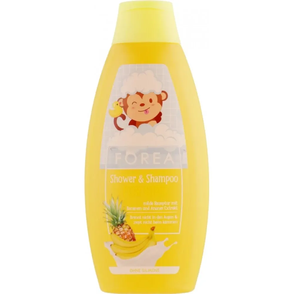 Шампунь-гель для душа Forea For Kids Shower & Shampoo банан&ананас 500 мл Львов - изображение 1