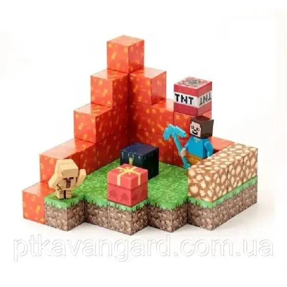 Конструктор магнітний майнкрафт 54 магнітних блоків Dream World LZCK 009 Хмельницький