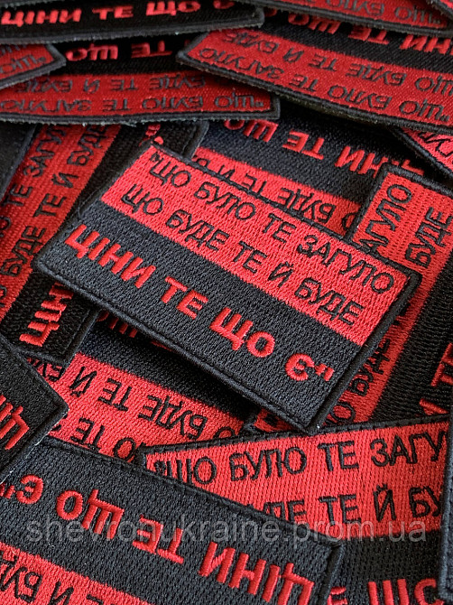 Шеврон ЦЕНИ ТО ЧТО ЕСТЬ (Форма прямоугольная. На липучке) Размер 5x8см Киев - изображение 3