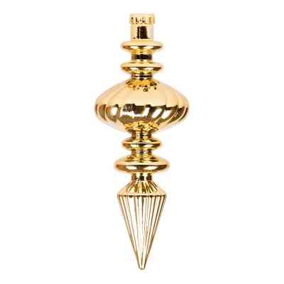 Елочная игрушка Novogod`ko Сосулька, пластик, 30 cм, золото, глянец (974095) Винница