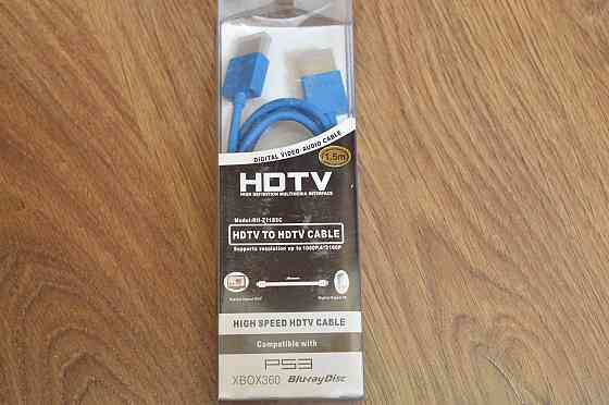 Кабель E-Cable HDMI - HDMI 1,5м Slim круглый синий Полтава