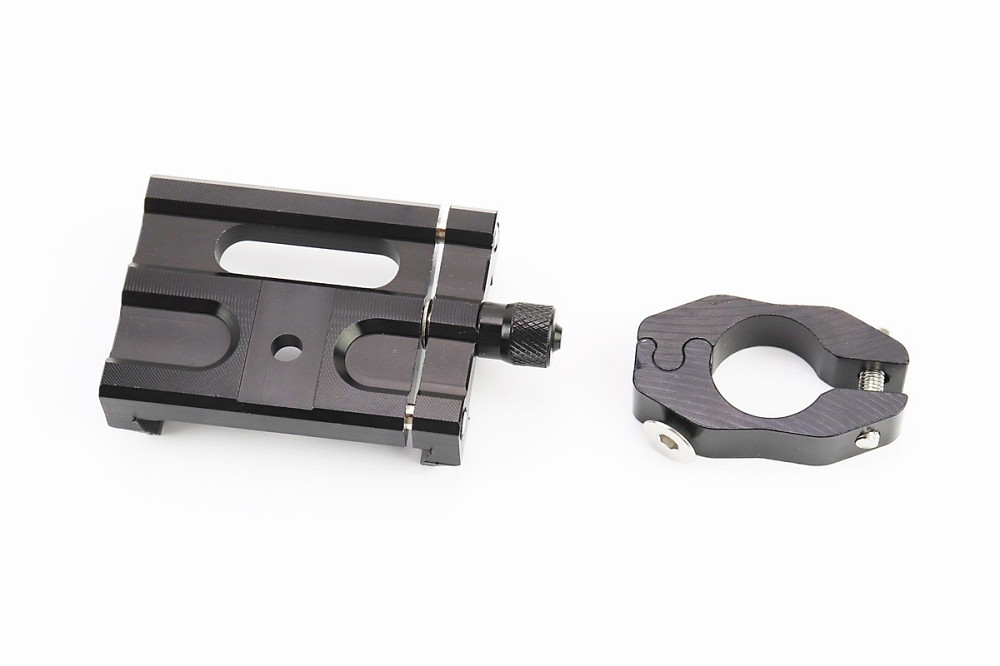 Тримач телефону на кермо металевий, ширина 50-100мм регульована, Чорний Киев - изображение 2