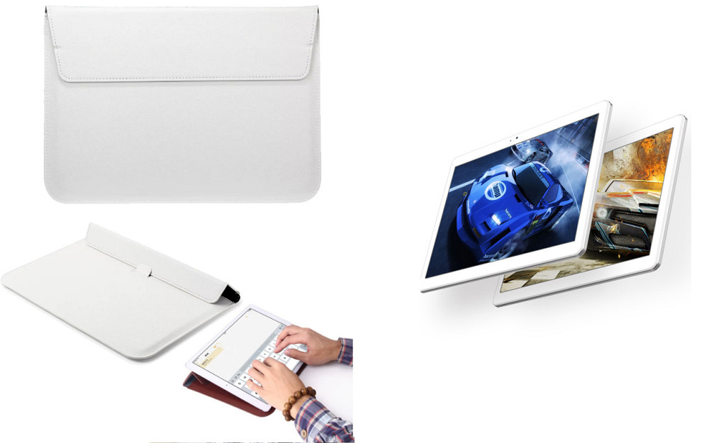 Чохол-конверт VitoCase для Cube T10 (U11GT), T10 Plus (U11GT), з функцією підставки для планшета Білий Київ - фото 1