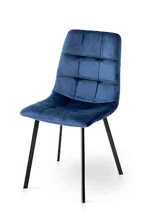 Стілець Ментос чорний/ велюр синій Киев