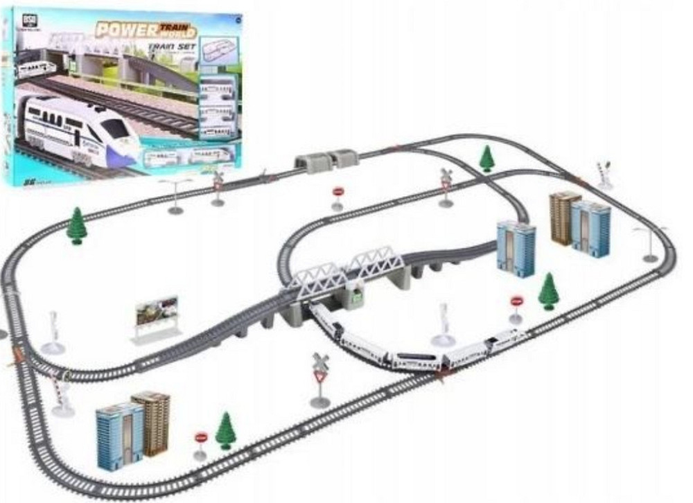Залізниця зі світлом довжина дороги 914см/47 деталей дороги/19 аксесуа. Харьков - изображение 7