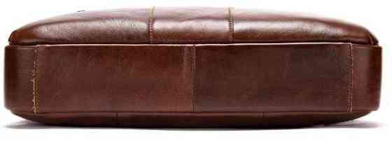 Деловая мужская сумка из зернистой кожи Vintage 14836 Коричневая Киев