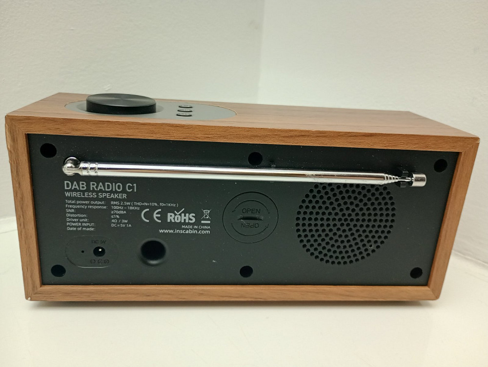 Настільний годинник радіо DAB/DAB+ FM з великим екраном Inscabin C1 (товар вживаний) Луцьк - фото 2