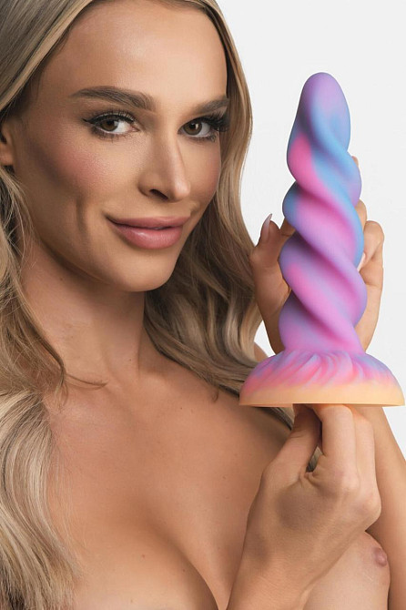 Фентезійний фалоімітатор Creature Cocks Glow-in-the-Dark Unicorn Dildo, світиться в темряві, 20,6 см Sex Aura Київ - фото 6