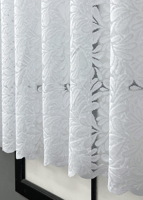 Тюль VR-Textil 2005т Жаккард Белый 400х120 см (42-1028) Киев - изображение 7