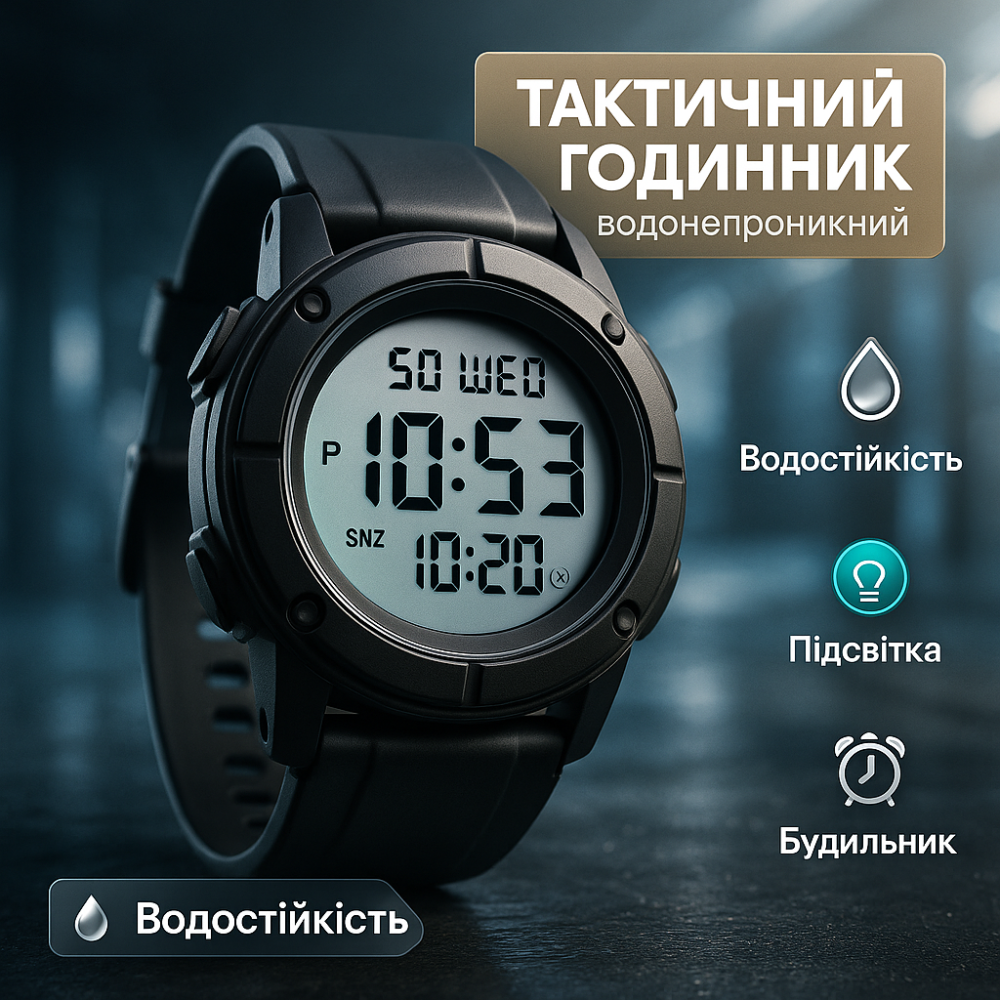 Якісний спортивний годинник SKMEI, Стильний тактичний годинник для чоловіка Спецназ OD-38 Львів - фото 14