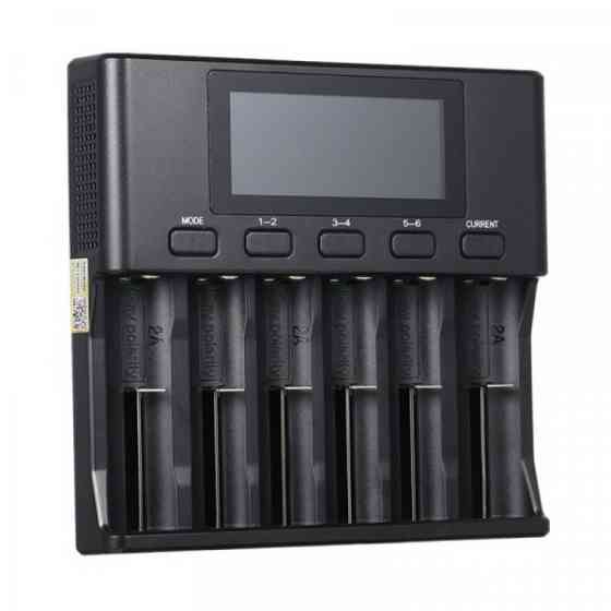 Зарядний пристрій LiitoKala Lii-S6, 6x(Lion/LiFePO4/NiMH/NiCd), Auto Polarity, Display (Lii-S6) Киев