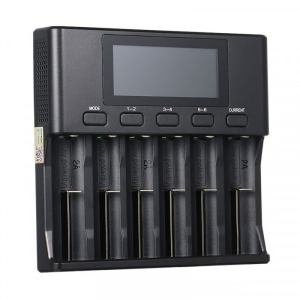 Зарядний пристрій LiitoKala Lii-S6, 6x(Lion/LiFePO4/NiMH/NiCd), Auto Polarity, Display (Lii-S6) Киев - изображение 2