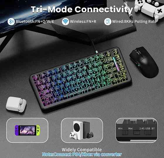 Игровая Механическая Клавиатура Attack Shark X82 Pro HE магнитные свитчи. Харьков