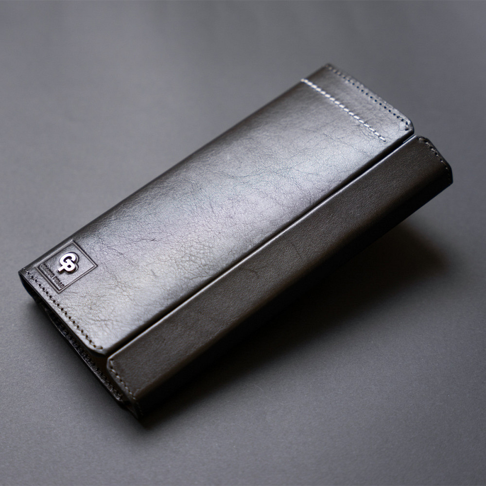 Борсетка елітна шкіряна GRANDE PELLE 11277 Чорна Київ - фото 9