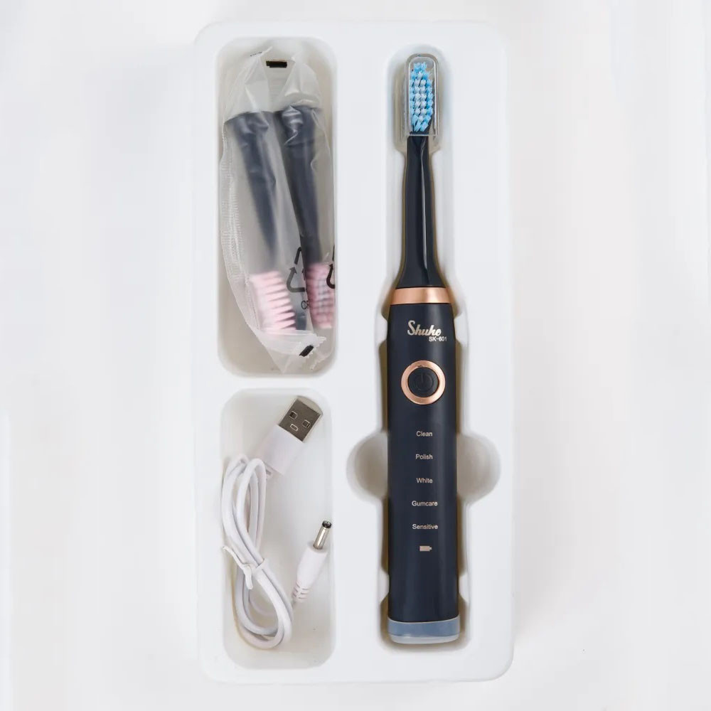 Електрична звукова зубна, Акумуляторна щітка для догляду за зубами, Зубна щітка акумуляторна GD-41 Івано-Франківськ - фото 3