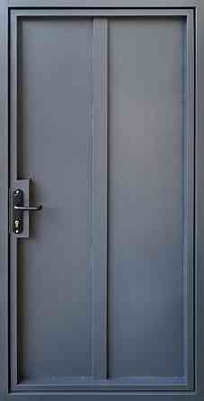 Двері металеві, однолистові Техно База, антрацит RAL 7024 Київ